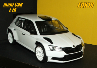 ŠKODA Fábia Rally2 EVO plain body (1:18) FOX18